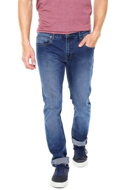 Calça Jeans Zoomp Skinny Estonada Azul - Marca Zoomp