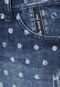 Saia Jeans 2nd Floor Light Cross LY Laser Azul - Marca 2ND Floor
