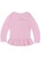 Blusa Marisol Menina Babado Rosa - Marca Marisol