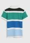 Camisa Polo Lacoste Kids Infantil Color Block Verde/Azul - Marca Lacoste Kids