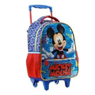 Kit Mochila Rodinha Xeryus 16 Mickey Mouse 11620  Azul