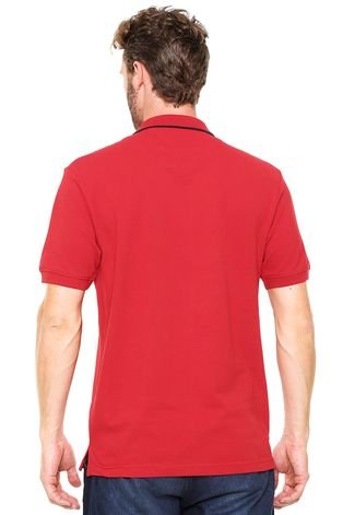 Camisa Polo U.S. Polo Bordado Vermelha