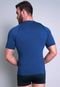 Camisa Térmica MVB Modas Masculina Manga Curta Segunda Pele Proteção Uv 50  Azul - Marca Mvb Modas