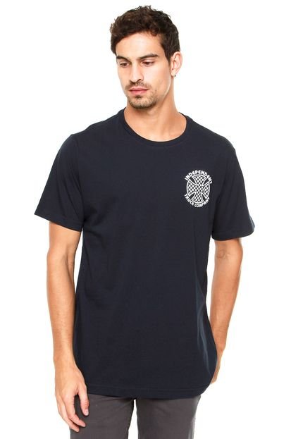 Camiseta Independent Croos Check Azul-marinho - Marca Independent