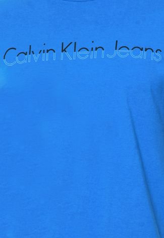 Camiseta Calvin Klein Jeans Institucional Azul