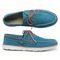 Mocassim Masculino Dockside Verão Couro Azul Turquesa - Marca Lavini Shoes