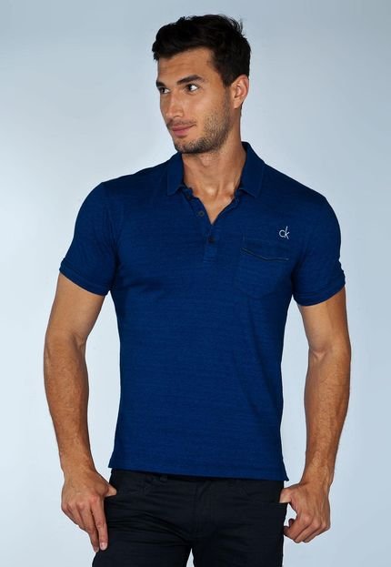 Camisa Polo Calvin Klein Azul - Marca Calvin Klein Jeans