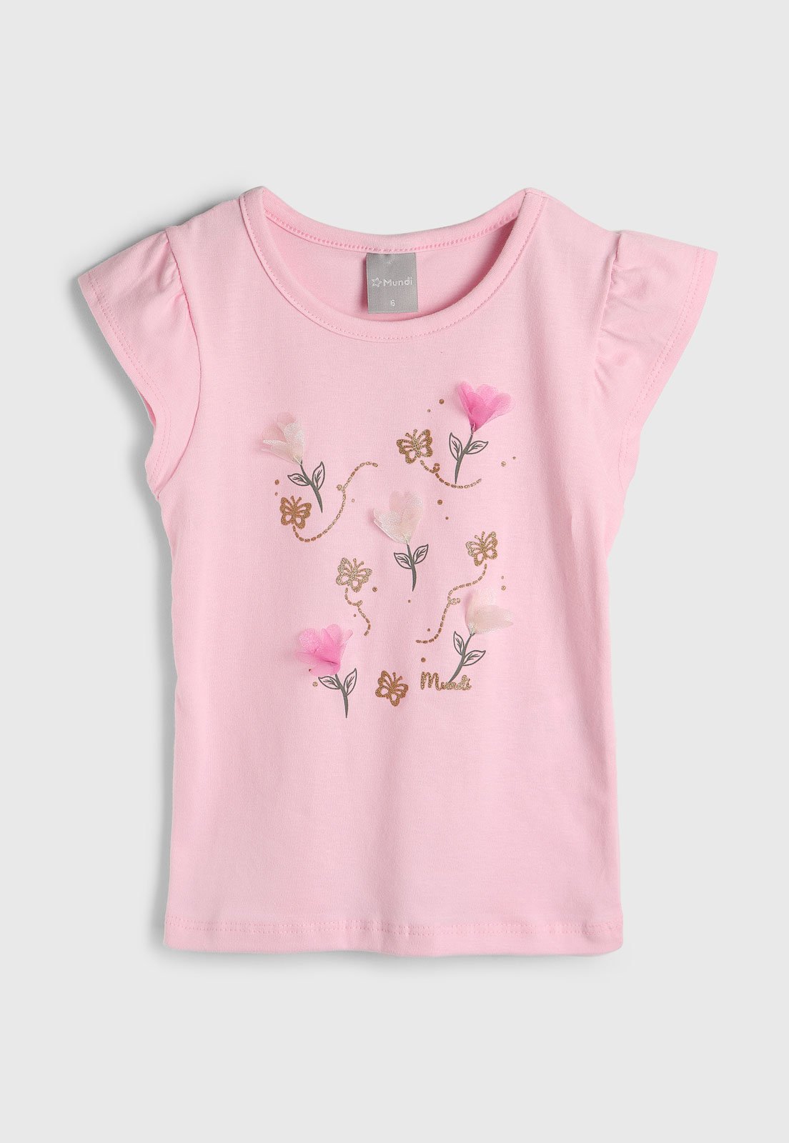 Blusa Brandili Mundi Floral Rosa - Marca Brandili Mundi