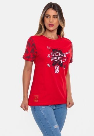 Camiseta Ecko Feminina Especial 30 Anos Vermelha