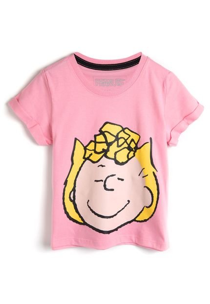 Camiseta Snoopy Tricae Menina Sally Rosa - Marca Tricae