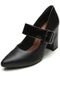 Scarpin Couro Dakota Fivela Preto - Marca Dakota