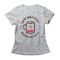 Camiseta Feminina Coffee Battery - Mescla Cinza - Marca Studio Geek 