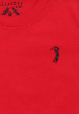 Camiseta Aleatory Menino Logo Vermelha
