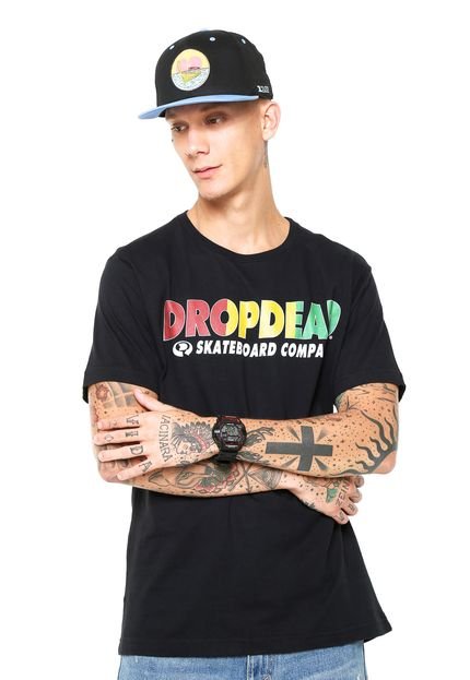 Camiseta Drop Dead Rasta Preta - Marca Drop Dead