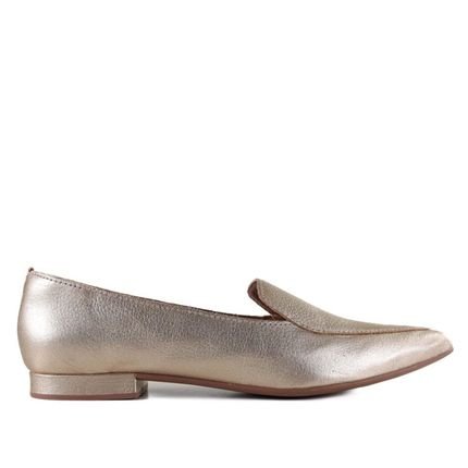 Sapato Loafer Feminino Zariff Dourado Incolor - Marca Zariff