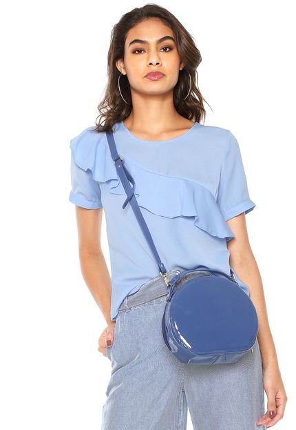 Blusa For Why Babado Azul - Marca For Why