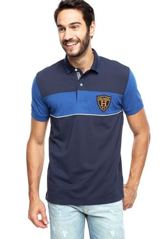 Camisa Polo Tommy Hilfiger Regular Fit NY Azul-Marinho
