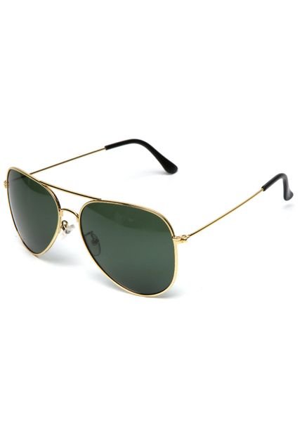 Óculos de Sol Khatto Aviador Dourado - Marca Khatto