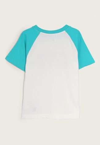 Camiseta Infantil GAP Color Block Branca