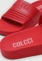 Rasteira Slide Colcci Logo Vermelha - Marca Colcci
