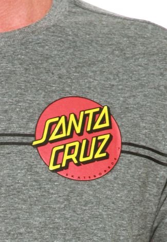 Camiseta Santa Cruz Classic Dot  Cinza