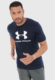 Camiseta Azul Navy-Blanco UNDER ARMOUR Sportstyle SS
