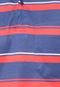Camisa Polo Kanui Clothing & Co. Estampada Azul/Vermelho - Marca Kanui Clothing & Co.