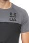 Camiseta Under Armour Recortes Cinza/Preta - Marca Under Armour