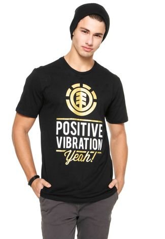 Camiseta Element Positive Vibration Preta