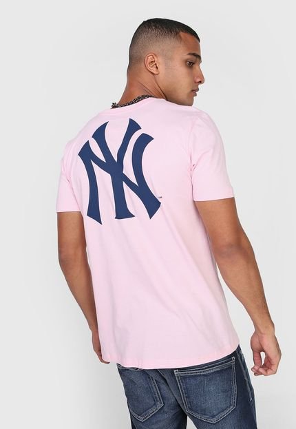 Camiseta New Era New York Yankees MLB Rosa - Marca New Era