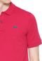 Camisa Polo Lacoste L!VE Reta Logo Pink - Marca Lacoste
