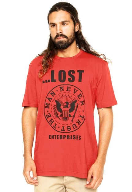Camiseta ...Lost Neve     Vermelha - Marca ...Lost