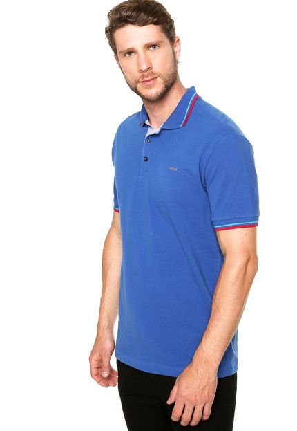 Camisa Polo Colcci Punho Azul - Marca Colcci