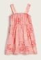 Vestido Infantil Brandili Floral Coral - Marca Brandili