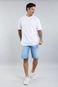 Bermuda Jeans Masculina Slim na Lavagem Azul Clara - Marca Dialogo Jeans
