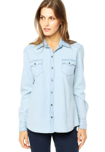 Camisa Jeans Mandi Style Azul - Marca Mandi