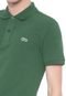 Camisa Polo Lacoste Slim Lisa Verde - Marca Lacoste