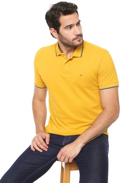 Camisa Polo Aramis Regular Fit Amarela - Marca Aramis