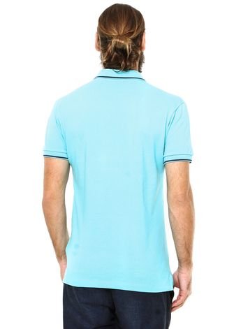 Camisa Polo Colcci Brasil Logo Azul