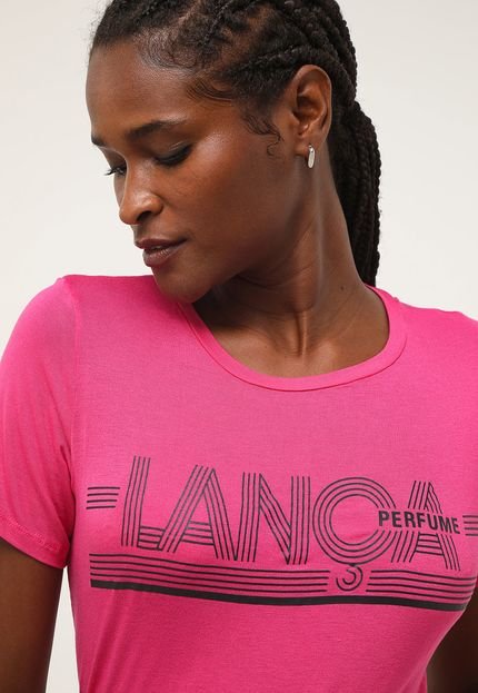 Camiseta Lança Perfume Reta Logo Pink - Marca Lança Perfume