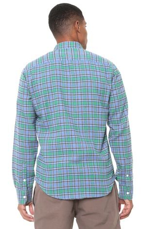 Camisa Colcci Reta Xadrez Verde/Azul
