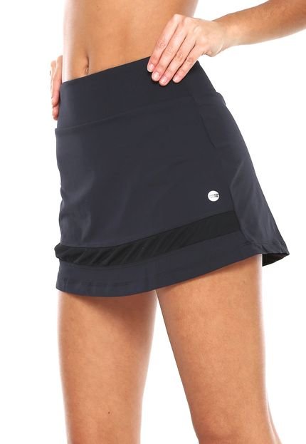 Short-saia Proeza Listra Tule Preto - Marca Proeza