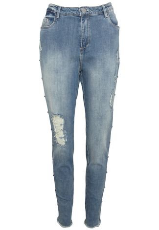 Calça Jeans Malwee Skinny Pedraria Azul