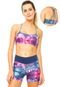 Top Power Fit Cristal Roxo/ Rosa - Marca Power Fit