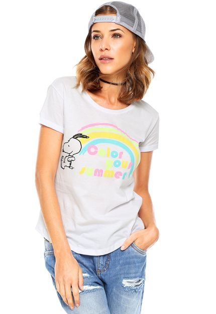 Camiseta FiveBlu Snoopy Summer Branca - Marca FiveBlu