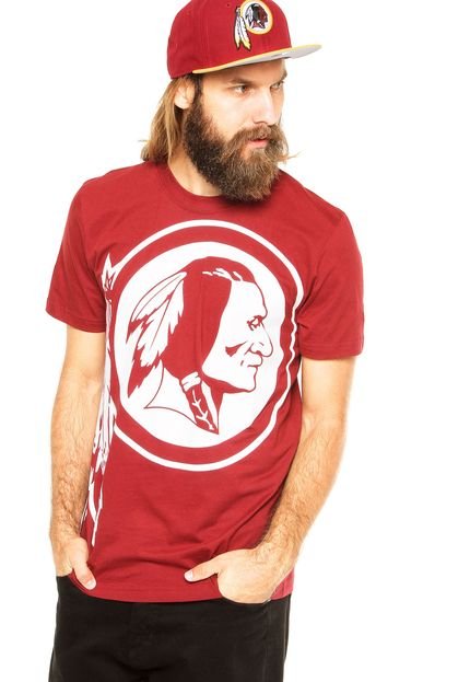 Camiseta New Era Washington Redskins Vermelha - Marca New Era