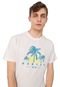 Camiseta Oakley Easy Breeze Tropical Branca - Marca Oakley
