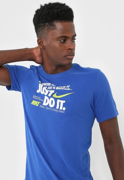 Camiseta Nike M Nk Dfc Tee Jdi Ve Azul - Marca Nike