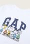 Camiseta Infantil GAP Snoopy Branca - Marca GAP