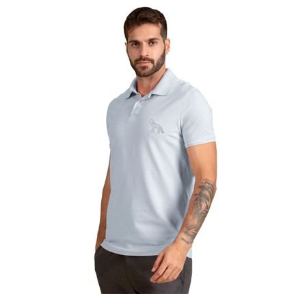 Camisa Polo Acostamento Bordado Classic P23 Branco Masculino - Marca Acostamento